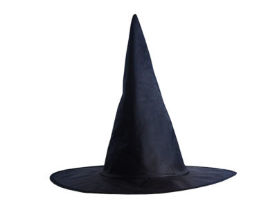 Czarny kapelusz wiedźmy na przebranie halloween Dekoracje na Halloween wimpreze.pl