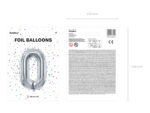 Balon foliowy cyfra 0 tęczowy na urodziny – 100cm Balony cyfry wimpreze.pl 5