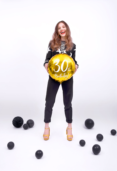 Balon Urodzinowy 30th Birthday Balony i akcesoria wimpreze.pl 3