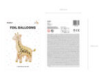 Balon foliowy, żyrafa, matowy, 80 x 102 cm Balony dziecięce wimpreze.pl 11