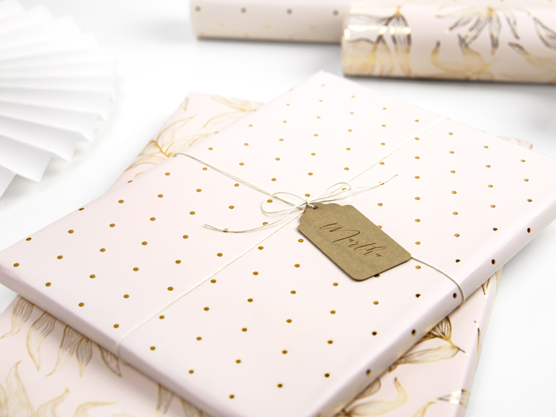 Papier do pakowania, różowy, 70×200 cm, 2 szt. Pakowanie prezentów wimpreze.pl 4