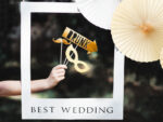 Zestaw z ramką selfie, best wedding Gadżety do fotobudki wimpreze.pl 9