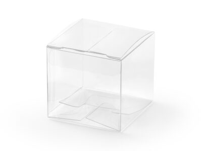 Pudełeczka, kwadratowe, transparentne, 5x5x5 cm, 10 sztuk Dekoracje stołu wimpreze.pl 2