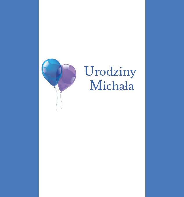 Krówka urodzinowa np. na roczek Niebieskie balony wzór 17- 1 kg słodyczy! Krówki na roczek wimpreze.pl 3