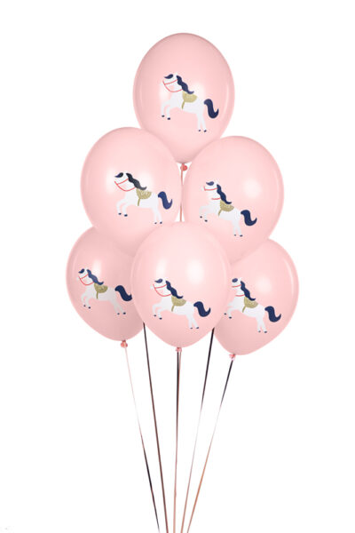 Zestaw balony jednorożec na urodziny roczek 5szt Balony i akcesoria wimpreze.pl 2