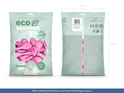 Balony eco 30cm metalizowane, różowy – na halloween! Balony ECO wimpreze.pl 2