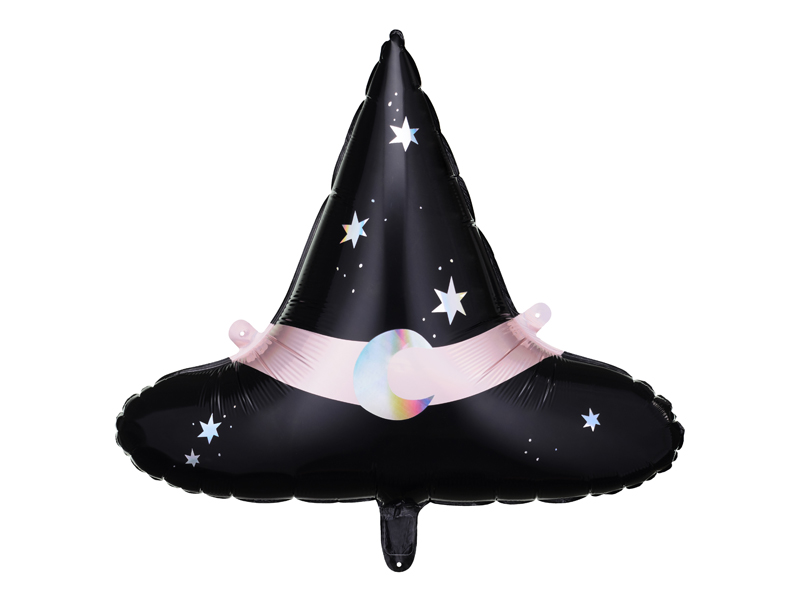 Balon foliowy kapelusz czarownicy, 66,5×57,5 cm, mix – na halloween! Balony foliowe wimpreze.pl 2