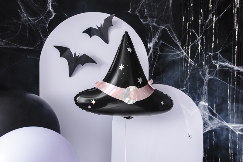 Balon foliowy kapelusz czarownicy, 66,5×57,5 cm, mix – na halloween! Balony foliowe wimpreze.pl 3