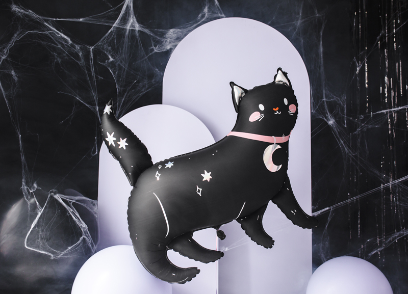 Balon foliowy na halloween – Kot, 96×95 cm, mix Balony foliowe wimpreze.pl 3