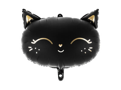 Balon foliowy kotek, 48x36cm, czarny – na halloween! Balony foliowe wimpreze.pl