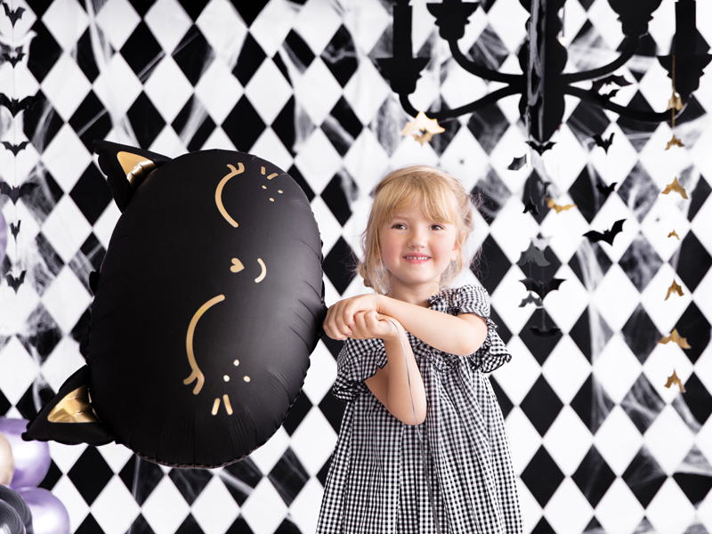 Balon foliowy kotek, 48x36cm, czarny – na halloween! Balony foliowe wimpreze.pl 4