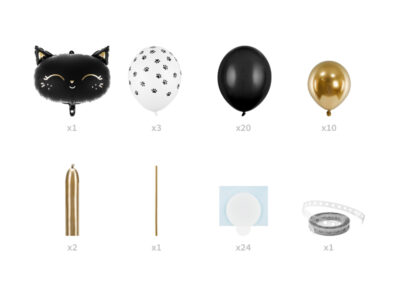 Bukiet balonów kotek, czarny, 83x140cm – na halloween! Balony i akcesoria wimpreze.pl 2