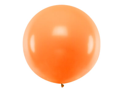 Balon okrągły 1m, pastel orange – na halloween! Balony i akcesoria wimpreze.pl