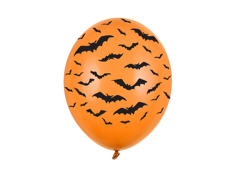 Balony 30cm – 50szt., nietoperze, pastel m. orange – na halloween! Balony i akcesoria wimpreze.pl 2