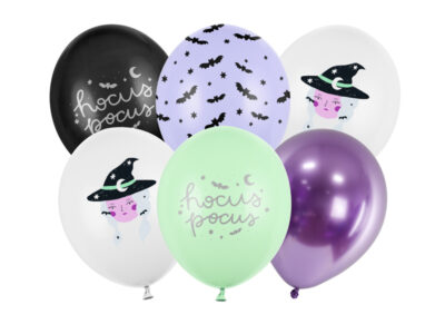 Balony 30cm – 50 sztuk, duszek, pastel black – na halloween! Balony i akcesoria wimpreze.pl 9