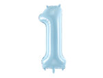 Balon foliowy Cyfra 1, 86cm, jasny niebieski – osiemnastka – na 18 urodziny – lub roczek Balony cyfry wimpreze.pl 4