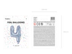 Balon foliowy Cyfra ”4”, 35cm, holograficzny Balony cyfry wimpreze.pl 9
