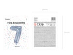 Balon foliowy Cyfra ”7”, 35cm, holograficzny Balony cyfry wimpreze.pl 9