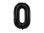 Balon foliowy Cyfra ”0”, 86cm, czarny Balony cyfry wimpreze.pl 12