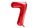 Balon foliowy Cyfra ”7”, 86cm, czerwony Balony cyfry wimpreze.pl 14