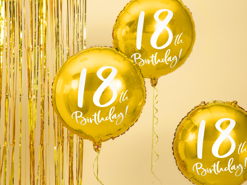 Balon Urodzinowy 18th Birthday Balony i akcesoria wimpreze.pl 3