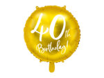 Balon Urodzinowy 40th Birthday Balony i akcesoria wimpreze.pl 7