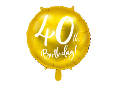 Balon Urodzinowy 40th Birthday Balony i akcesoria wimpreze.pl