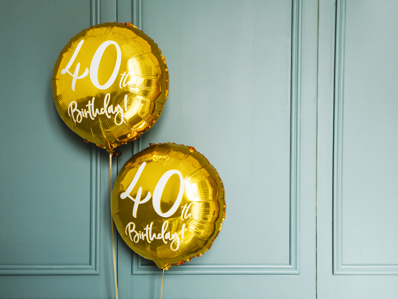 Balon Urodzinowy 40th Birthday Balony i akcesoria wimpreze.pl 5