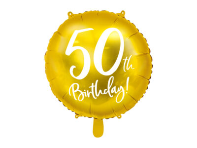 Balon Urodzinowy 50th Birthday Balony i akcesoria wimpreze.pl