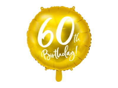 Balon Urodzinowy 60th Birthday Balony i akcesoria wimpreze.pl