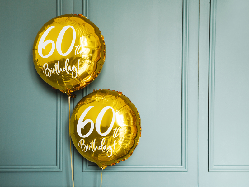 Balon Urodzinowy 60th Birthday Balony i akcesoria wimpreze.pl 5