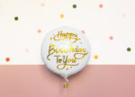 Balon Urodzinowy Happy Birthday To You 35cm – Biały Balony i akcesoria wimpreze.pl 8