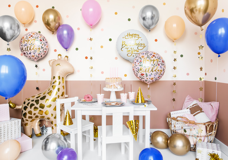 Balon Urodzinowy Happy Birthday To You 35cm – Biały Balony i akcesoria wimpreze.pl 4