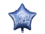 Balon Urodzinowy Happy Birthday 40cm – Granatowy Balony i akcesoria wimpreze.pl 12