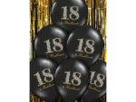 Balony 30cm, 18 & Brilliant, Pastel Black – 6 szt. Balony na 18 urodziny wimpreze.pl 6