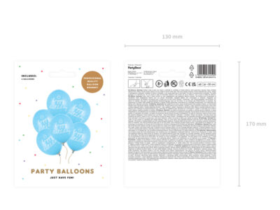 Balony Happy Birthday Baby blue 30cm – 50szt. Balony i akcesoria wimpreze.pl 2