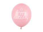 Balony Happy Birthday Baby pink 30cm – 50szt. Balony i akcesoria wimpreze.pl 4