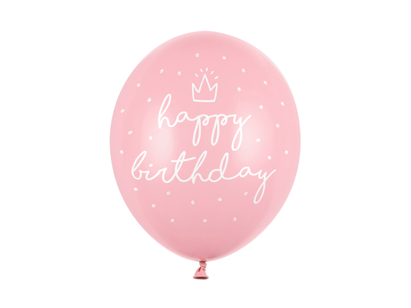 Balony Happy Birthday Baby pink 30cm – 50szt. Balony i akcesoria wimpreze.pl 2