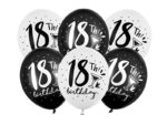 Balony 30cm, 18th! birthday, mix Balony na 18 urodziny wimpreze.pl 8