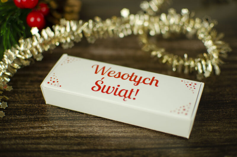 Świąteczne pudełko na czekoladki MIX WZORÓW Produkty świąteczne wimpreze.pl 5