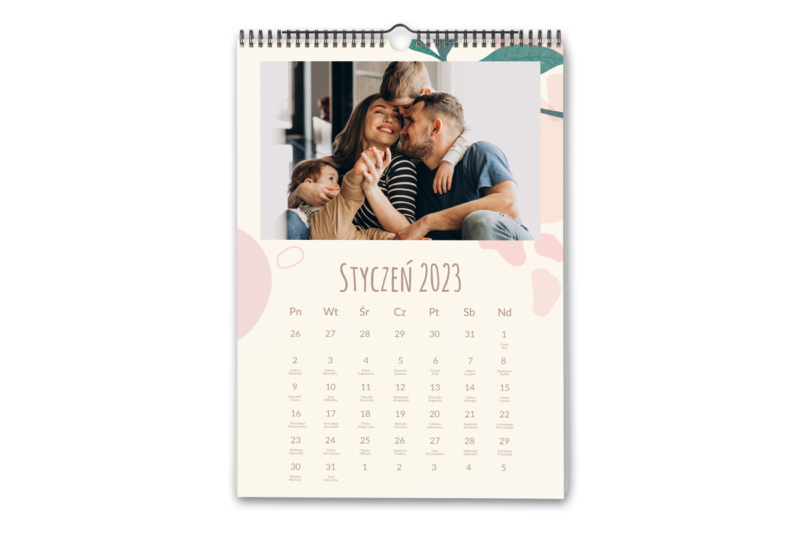 Kalendarz z Twoimi zdjęciami ścienny – wzór 1 Fotokalendarz - prezent na dzień kobiet wimpreze.pl 2
