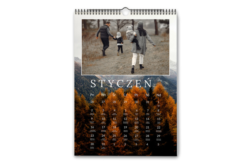 Kalendarz z Twoimi zdjęciami ścienny – wzór 13 Fotokalendarz - prezent na dzień kobiet wimpreze.pl 2