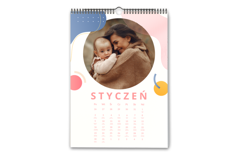 Kalendarz z Twoimi zdjęciami ścienny – wzór 16 Fotokalendarz - prezent na dzień kobiet wimpreze.pl 2