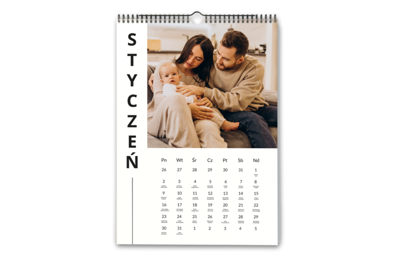 Kalendarz z Twoimi zdjęciami ścienny – wzór 17 Fotokalendarz - prezent na dzień kobiet wimpreze.pl 2
