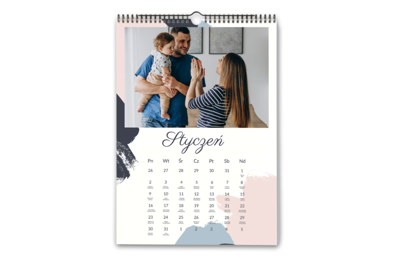 Kalendarz z Twoimi zdjęciami ścienny – wzór 19 Fotokalendarz - prezent na dzień kobiet wimpreze.pl 2