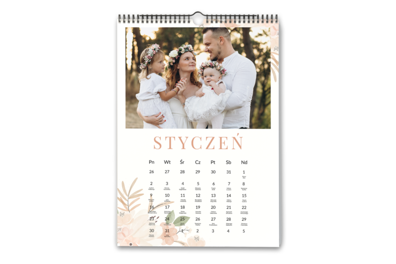 Kalendarz z Twoimi zdjęciami ścienny – wzór 20 Fotokalendarz - prezent na dzień kobiet wimpreze.pl 2