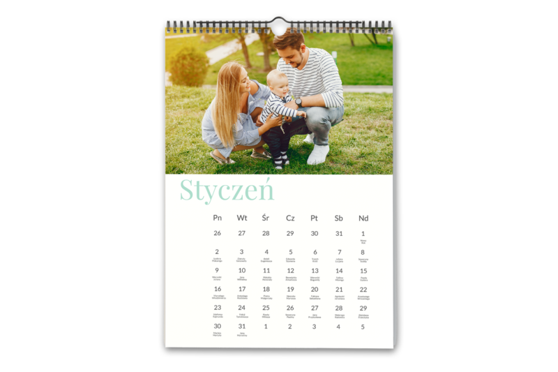Kalendarz z Twoimi zdjęciami ścienny – wzór 4 Fotokalendarz - prezent na dzień kobiet wimpreze.pl 2