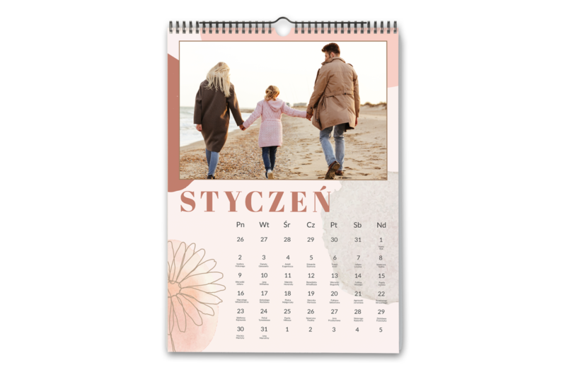 Kalendarz z Twoimi zdjęciami ścienny – wzór 8 Fotokalendarz - prezent na dzień kobiet wimpreze.pl 2